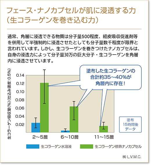フェース ナノカプセル3つの力 フェース生コラーゲン ラメラ美容法研究所
